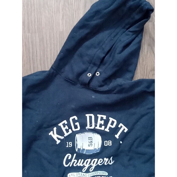 Steve And Barry's Athletic dept hoodie adult size small blue sweatshirt pullover - Picture 6 of 8